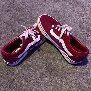 Womens magenta old school vans